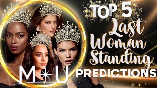 FINAL TOP 5 PREDICTION  MISS UNIVERSE 2024 COMPETITION [upl. by Adnawat]