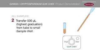 GIARDIA  CRYPTOSPORIDIUM QUIK CHEK™ Product Demo [upl. by Baggott]