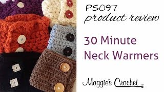 30Minute Neck Warmers Crochet Pattern PS097 [upl. by Leirbma]