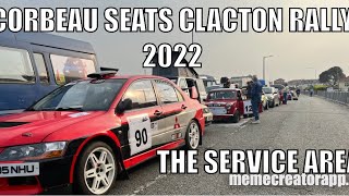 Corbeau seats clacton rally 2022 the service area Day 1 [upl. by Berglund208]