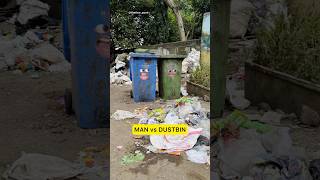 MAN vs DUSTBIN 🤨  shorts  Rahul Sinha  Thethar Puns [upl. by Eraste]