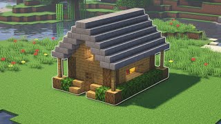 How to Build a Simple Starter House in Minecraft 2  Minecraft House Tutorial [upl. by Cthrine]