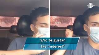 Taxista denuncia acoso de pasajera video se vuelve viral [upl. by Fuld448]