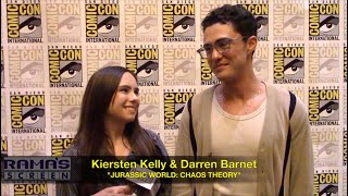 Kiersten Kelly amp Darren Barnet on Emulating Jenna Ortega amp Ryan Potter  JURASSIC WORLD CHAOS THEORY [upl. by Ahscrop]