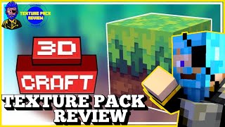 Daz Man Reviews 3D Craft Texture Pack In Minecraft Bedrock Minecraft Texture Pack Review [upl. by Ahsemo]