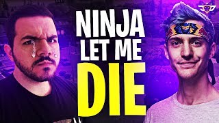 NINJA LET ME DIE THE ULTIMATE BETRAYAL Fortnite Battle Royale [upl. by Urd3]