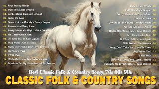 Classic Folk Songs  The Best Of Classic Folk Songs 60s 70s  Simon amp Garfunkel John Denver 👉 [upl. by Gavin215]