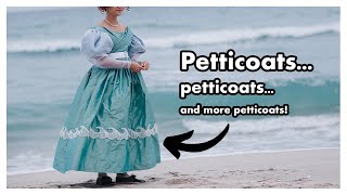 Making starchy petticoatscording pleats and starch oh my 1830s [upl. by Cyrie]