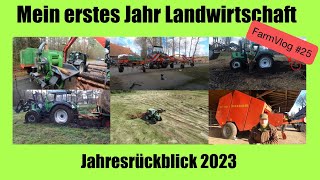 Farm VLog 25 Mein erstes Jahr Landwirtschaft I Jahresrückblick 2023 I Danke an1000 Abonnenten 🤙🏻 [upl. by Barbour]