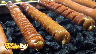 롱 소세지  Long Sausage  Korean Street Food  서울 이대 길거리 음식 [upl. by Aiam]