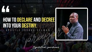 HOW TO PRAY EFFECTIVELY USING THE WORD OF DECLARATION AT MIDNIGHT  Apostle Joshua Selman [upl. by Akapol]