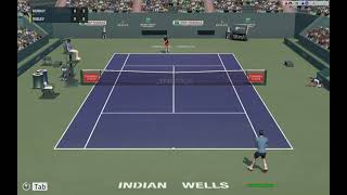 Full Ace Tennis Simulator Murray VS Rublev Indian Wells 2024 [upl. by Hali]