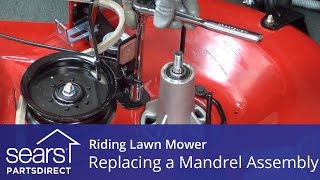 How to Replace a Mandrel Assembly on a Riding Lawn Mower [upl. by Lrac]