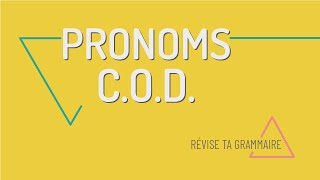 Révise ta grammaire  les pronoms COD le la les [upl. by Atnoved608]