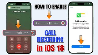 how to enable call recording in ios 18  ios 18 call recording option not showing  call record [upl. by Einnim900]