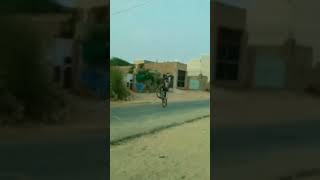 Cycle stunt wheelie 😈 stunt cycle ytshorts shorts [upl. by Araem]