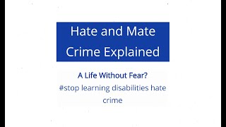 Hate Crime Explained by Mark Brookes [upl. by Placeeda]