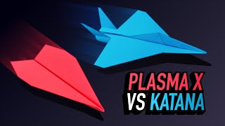 Paper Airplane Tournament — Plasma X vs Katana — Paper Aces Round 1 Race 1 [upl. by Lexa164]