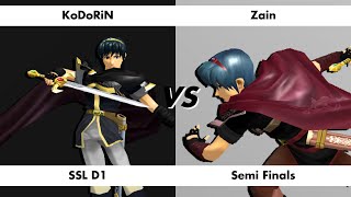 KoDoRiN vs Zain  SoCal Star League 2 D1  Semi Finals [upl. by Arikat]