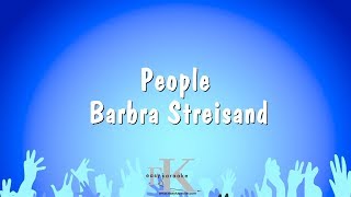 People  Barbra Streisand Karaoke Version [upl. by Risser831]