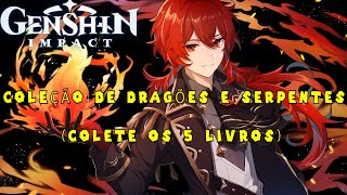 GENSHIN IMPACT COLEÇÃO DE DRAGÕES E SERPENTES  COLETE OS 5 LIVROS [upl. by Anson523]