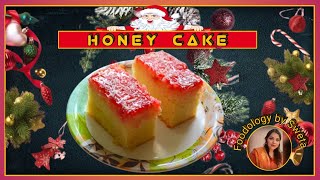 Eggless Honey Cake  Indian Bakery Style Honey Cake Honey Cake Recipe [upl. by Signe]