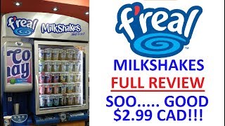 4K REVIEW  FReal FReal Self Serve Blended Milkshakes 299CAD [upl. by Nisotawulo]