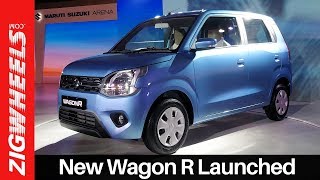 New Wagon R 2019 Launch Walkaround Review  Price Colours Interior amp More  ZigWheels [upl. by Rrats]