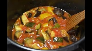 Ratatouille piment despelette recette cookeo [upl. by Betthezul354]