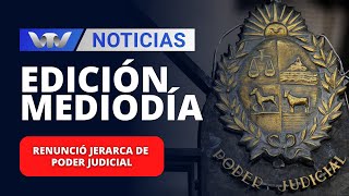 Edición Mediodía 0512  Renunció jerarca de Poder Judicial denunciado [upl. by Hazeghi]