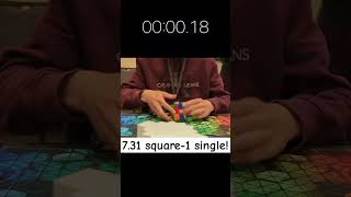 7315 square1 single WR366 rubikscube cubing squareone speedcubing sq1 [upl. by Dubois613]