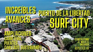 Impresionantes Avances Sector Puerto de La Libertad Surf City  Reportaje 4K [upl. by Ambrosi10]