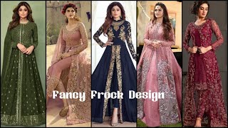 New fancy frock design 2024 for wedding  partywear wedding fancy dress design  2024 collection [upl. by Yeldoow]