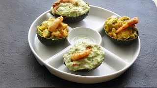 Avocats farcis aux crevettes une entrée simple et saine [upl. by Goodden]