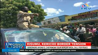 Governors Nyongo Chepkwony tour KerichoKisumu border call for peace [upl. by Yro]