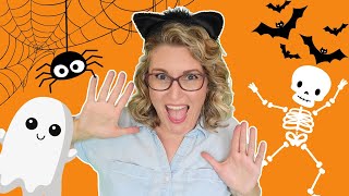 Fun Halloween Songs amp Rhymes for Kids Dance amp Sing Along with Miss Caitlin 🕷️ [upl. by Savil]