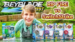 HOLY RIP FIRE Beyblade Burst Turbo Forneus F4 Rip Fire vs Hasbro WAVE 7 SwitchStrike Beyblades [upl. by Atela]