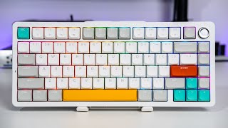 ⌨️ Marvo ColorReco S75 A75 — Kailh Low Profile White Peach tactile sound test [upl. by Bristow]