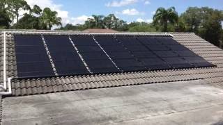 Fort Myers FL Solar Pool Heating Installation June 2016 [upl. by Savick]