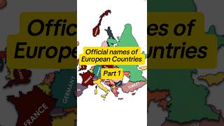 Official names of European Countries Part 1  Countryball Globes shorts europe viralshort trt [upl. by Harden]