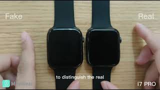 Real vs Fake i7 pro smart watch comparison How to distinguish smart watch [upl. by Normie]