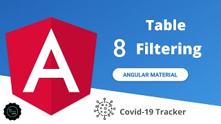 Angular Material  Covid19tracker  Data table Filtering  javatechie [upl. by Nanji765]