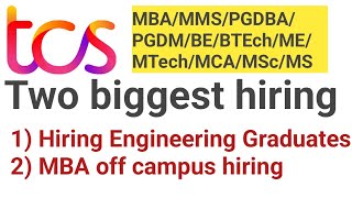 TCS Biggest hirings😲  Freshers hiring  2023 amp 2024  Dont miss the opportunity [upl. by Yedrahs]