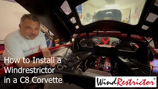 How to Install a Windrestrictor in a C8 Corvette [upl. by Obidiah]