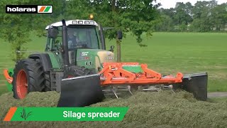 Holaras  Kuilverdeler JUMBO KF  Verdichtingswals STEGO 285 PRO aan Fendt 718 [upl. by Marder562]