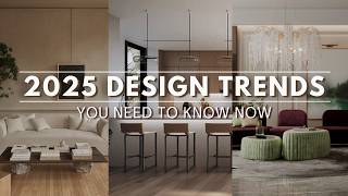 2025 Interior Design Trends You NEED TO KNOW NOW [upl. by Nauqed]