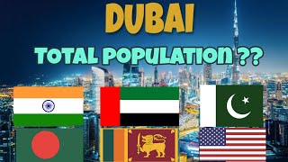 DUBAI Populations and Nationalities percentage  Video in Hindi [upl. by Naihr546]