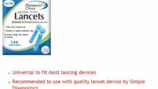 Pharmacist Choice 31G Twist Top Blood Lancets [upl. by Trbor]