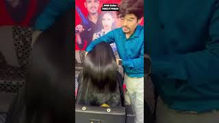 Permanent Hair straightening  straightening kaise Kare ￼shorts [upl. by Lazar]