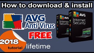 How to install Avg Antivirus 2019 full version in free with 3 year serial keys [upl. by Anilek]